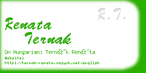 renata ternak business card